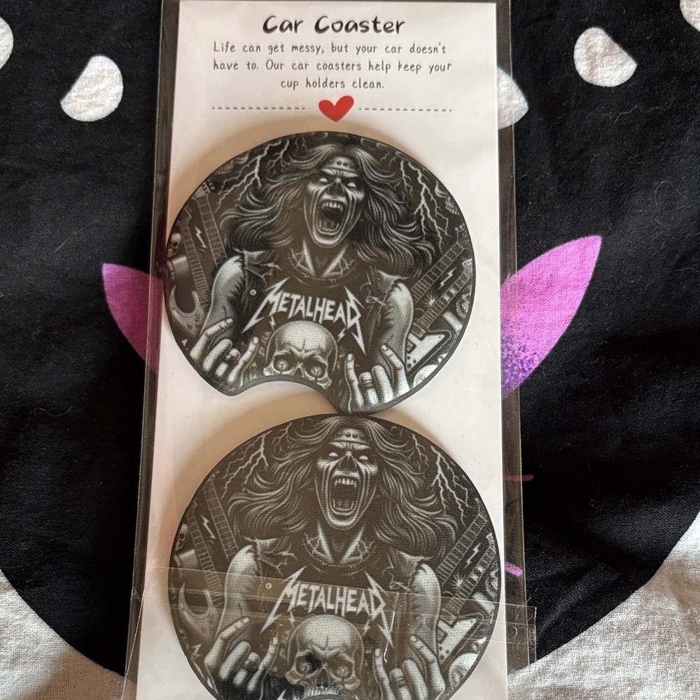 Metalhead Car Coasters